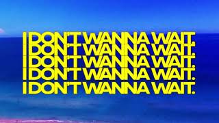 David Guetta amp OneRepublic  I Dont Wanna Wait Official Lyric Video [upl. by Aeniah]