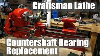 Atlas Craftsman 12quot Lathe Countershaft Bearing Replacement [upl. by Mandel]