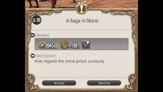 PC FFXIV 70  MSQ4  A Saga in Stone Lv90 [upl. by Leesen]