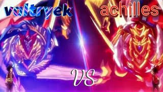 Z achilles vs Valtryek Beyblade Burst Quad Strike [upl. by Beitch687]