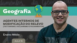 Agentes internos de modificação do relevo tectonismo vulcanismo e falhamentos  Geografia  EM [upl. by Emelun543]