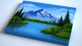 Acrylic Painting for Beginners A StepbyStep Landscape Painting Tutorial for Beginners on Canvas [upl. by Neelhsa]