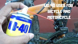 Uses of WD40 in Bicycles and Motorcycles [upl. by Enitsrik551]