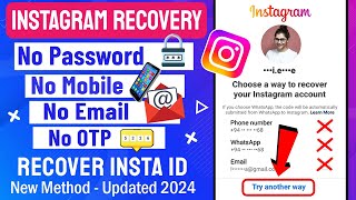 How to Recover Instagram Account 2024 Full Guide [upl. by Robin]