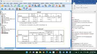 SPSSte Çoklu Regresyon Analizi Video 1 [upl. by Georgena]