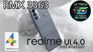 Realme UI 40 Installation On Realme GT Master Edition RMX 3363 or 3360 Guide In English [upl. by Darraj]