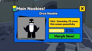 How To Get Orca Noobie In Find The Noobies Morphs Roblox  Orca Noobie Location [upl. by Eillek]