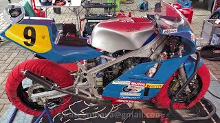 Mitter RGZ 400  upgraded Yamaha RD350 engine in Suzuki RG500 frame [upl. by Sira]