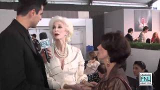 Carmen DellOrefice at Mercedes Benz Fashion News Live [upl. by Kruter]