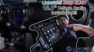 Installation Video for a linksWell Generation 5 TStyle Radio into a Jeep Wrangler  Gladiator [upl. by Rooker]