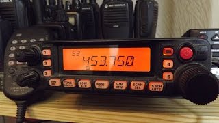 Scanning Various UK PMR Users with The YAESU FT7900R [upl. by Orsa63]