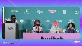 TwitchCon Las Vegas 2023 quotOff the Recordquot panel  Aimsey Ft Ranboo Guqqie and Michela DarkEyebrows [upl. by Vinita]