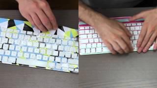 Customising a mac keyboard with Diginate vinyl stickers [upl. by Tortosa]