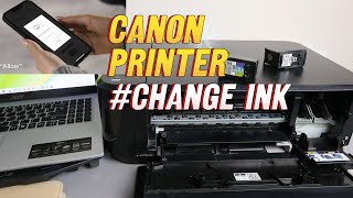 Canon MG3650 3620  Change Ink Cartridge [upl. by Laicram]