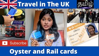 Travel in the UK Oyster card Rail Card Tamil Uk tamil students london Girl in the new city [upl. by Rafaelle]