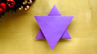 Weihnachten basteln Origami Sterne basteln mit Papier  DIY Weihnachtssterne [upl. by Eeraj364]