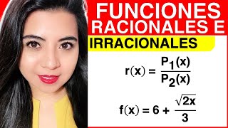 FUNCIONES RACIONALES E IRRACIONALES Explicación y ejemplos [upl. by Hax423]