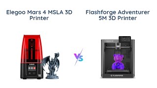 ELEGOO Mars 4 vs FLASHFORGE Adventurer 5M 🆚  3D Printer Comparison [upl. by Arline882]