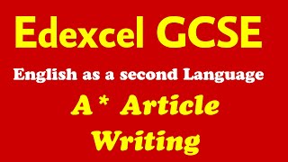 Tips for Article Writing  GCSE Edexcel English 4ES1  Book Now [upl. by Drofdarb133]