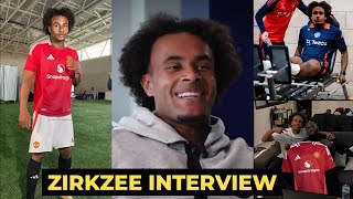 Joshua Zirkzee interview from street football to Manchester United player [upl. by Maroney]