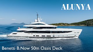 ALUNYA Yacht  BENETTI BNOW 50M OASIS DECK SUPERYACHT TOUR [upl. by Detta512]