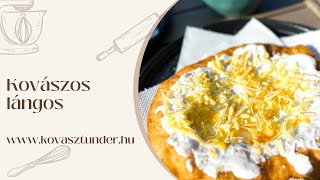 😎 Szuperfinom kovászos lángos készítése ☀️ [upl. by Lilaj]