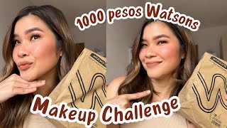 GRWM  1000 PESOS WATSONS MAKEUP CHALLENGE  JEN DE LEON [upl. by Suiraj]