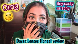 Daraz Lenses are worth Buying or not  Live unboxing  Shocking results zainabnumanofficial [upl. by Ayrad682]