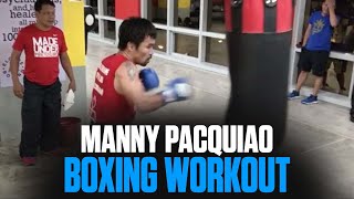 Manny Pacquiao Boxing Workout  October 20  Pacquiao vs Vargas  TeamLegend [upl. by Htebaile634]