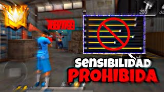 SENSIBILIDAD ACTUALIZADA ⚙️Para dar todo Rojo 🩸En free fire Subir rápido de rango en BR 👹 [upl. by Gascony]