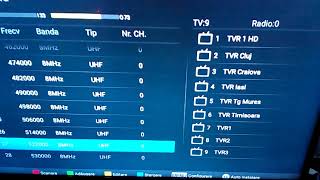 Cautare canale Tv digital terestru DVBT2 [upl. by Eiltan]