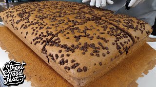 Chocolate Giant Castella Cake  Korean Street Food  Street Food Fest 3 [upl. by Adara]