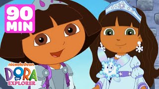 Dora Princess Rescues amp Adventures 👸 90 Minutes of Dora the Explorer  Dora amp Friends [upl. by Dell380]