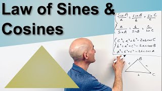 Law of Sines and Law of Cosines 4 Examples [upl. by Nostaw]