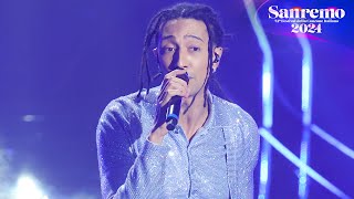 Sanremo 2024  Ghali canta Casa mia [upl. by Noimad]