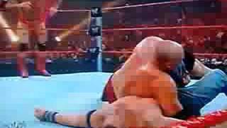 Batista and John Cena vs Kane and JBL Part 23 Raw 72808 [upl. by Ybok]