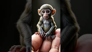 World’s tiniest monkey 🙈 😳🥰🤩 worldstiniestmonkey amazingindia babymonkey amazinganimal [upl. by Tebzil723]