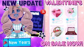 NEW UPDATE VALENTINES SETS amp DORM FURNITURE ON SALE NEW YEARS EVE 2024 in Royale High [upl. by Lanuk589]