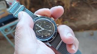 Blancpain Air Command Chronograph  Homage  by Mysterious Code Review [upl. by Dnomyad]