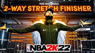 NEW quot2WAY STRETCH FINISHERquot REBIRTH BUILD IS A DEMIGOD ON NBA 2K22 SHOOT 3S amp GET CONTACT DUNKS [upl. by Marlowe]