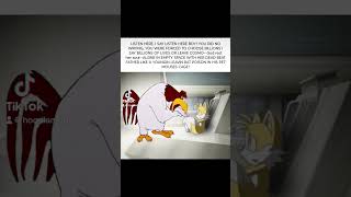 Foghorn Leghorn meets Tails 🦊🐔 anime looneytunes sonic sonicthehedgehog tails memes funny [upl. by Lind]