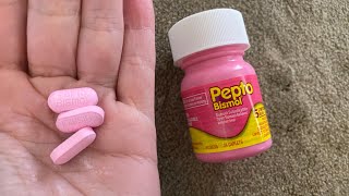 Honest Review Pepto Bismol Tablets Upset Stomach Diarrhea [upl. by Yar]