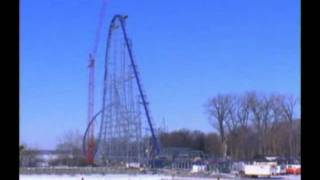 Millennium Force Construction [upl. by Anivahs]