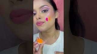 Neon pigments for the festive season 💫 ytshorts makeup shorts neon [upl. by Atenik]