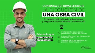 CONTROLA EFICIENTEMENTE LA EJECUCIÓN DE UNA OBRA CIVIL construccion arquitectos ingenierosciviles [upl. by Irahc]