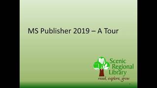 A Tour of Microsoft Publisher 2019 [upl. by Alael33]