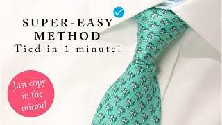 How to tie a tie  VERY simple and easy tie knot for beginners [upl. by Eisteb]