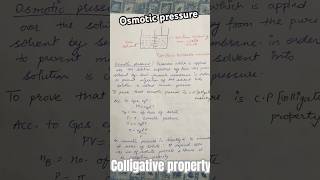 Osmotic pressure chemistry net exam class10science class12JEENEETcolligativeproperties [upl. by Mina934]