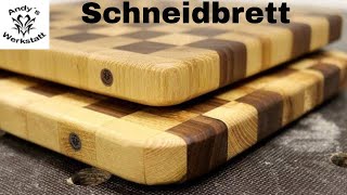 Schneidbrett Robinie Nussbaum mit Woodporn  Cutting Board Roby Walnut  diy [upl. by Clothilde697]