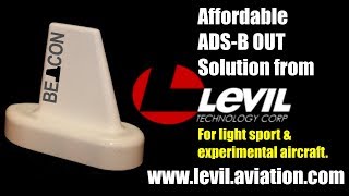 Levil Aviation Beacon Affordable ADS B Out for light sport and experimental amateurbuilt aircraft [upl. by Cyprus]